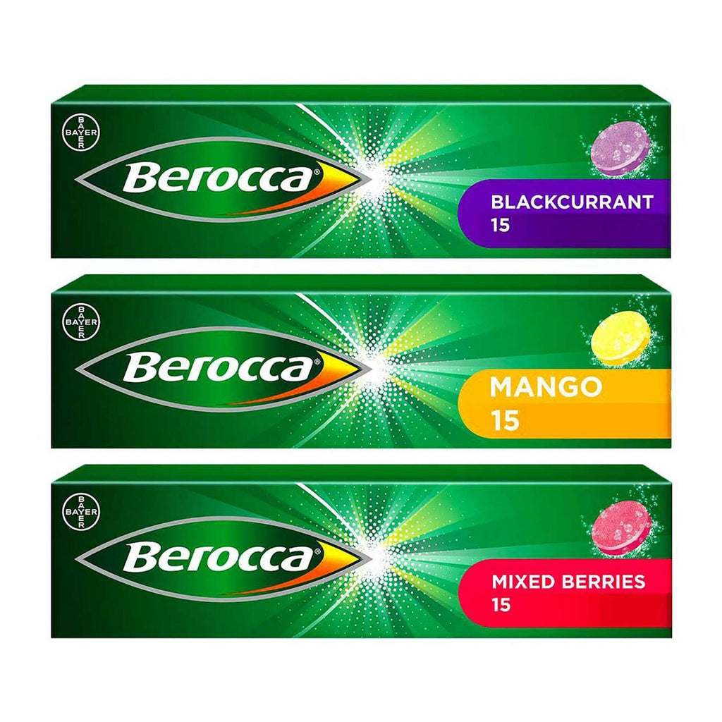 Berocca Mixed Flavours Bundle: 3 x 15 Tablets