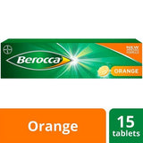 Berocca Natural Orange Sugar Free Effervescent 15 Tablets