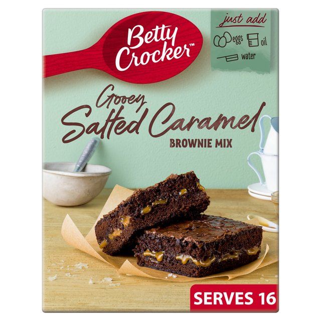 Betty Crocker Delights Gooey Salted Caramel Brownie Mix   430g