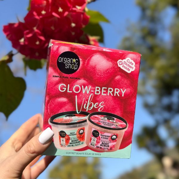 Organic Shop Glow-Berry beauty gift set 250ml, UK version