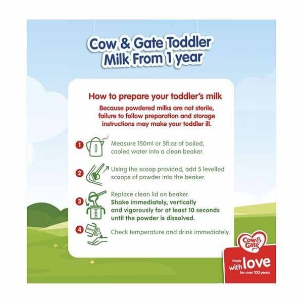 Cow & Gate 3 Toddler Milk Formula Powder 1-2 Years 800g GOODS Superdrug   