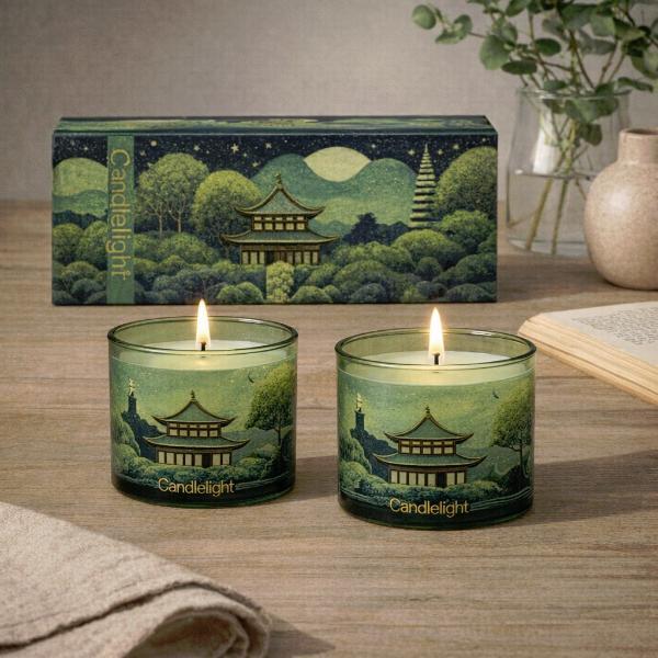 Candlelight Bukhara candle duo gift set - British product