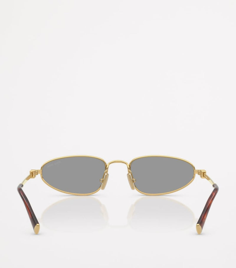 Miu Miu oval sunglasses metal frame - British product