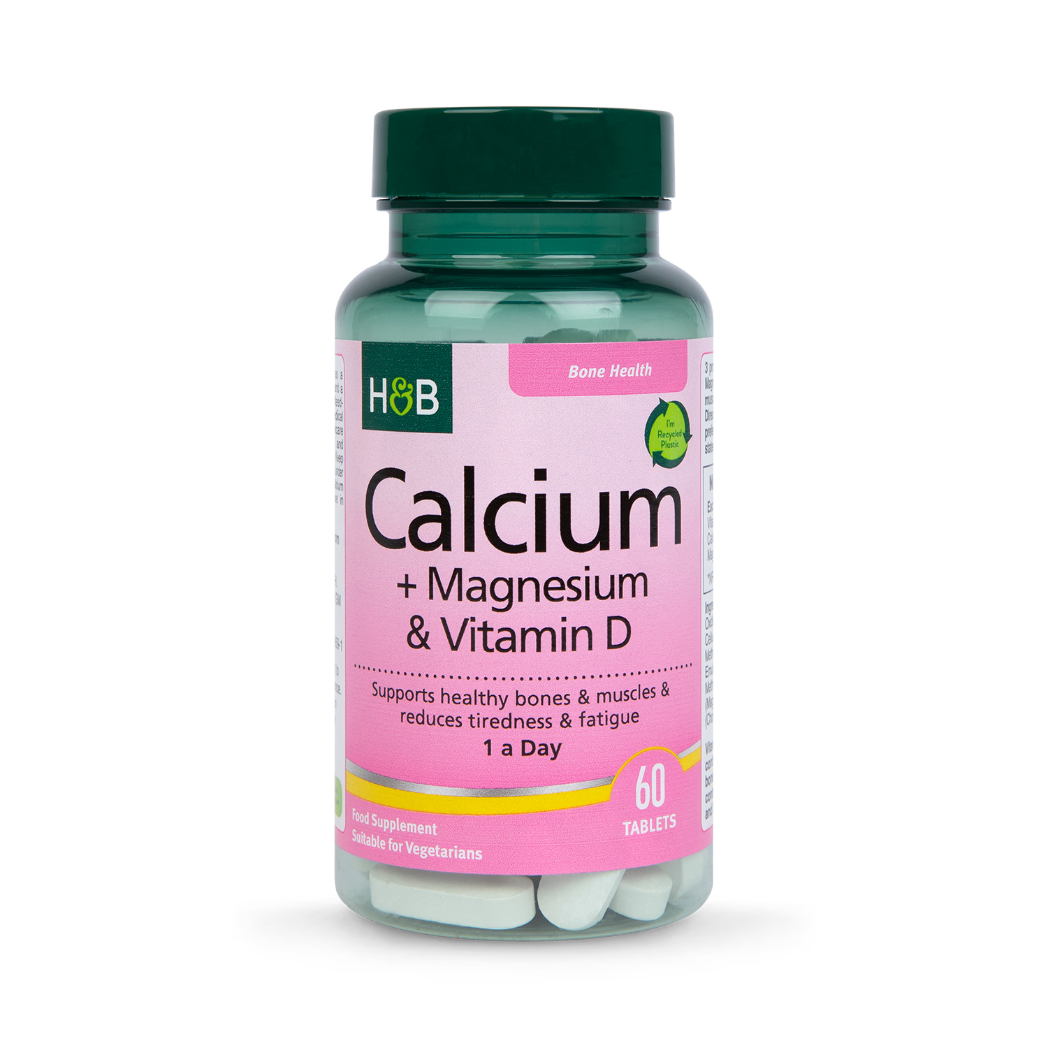Holland & Barrett Calcium + Magnesium & Vitamin D 60 Tablets