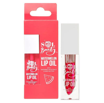 Superdrug Sol Beauty Watermelon Lip Oil Clear Shine 3g- Buy online at McGrocer