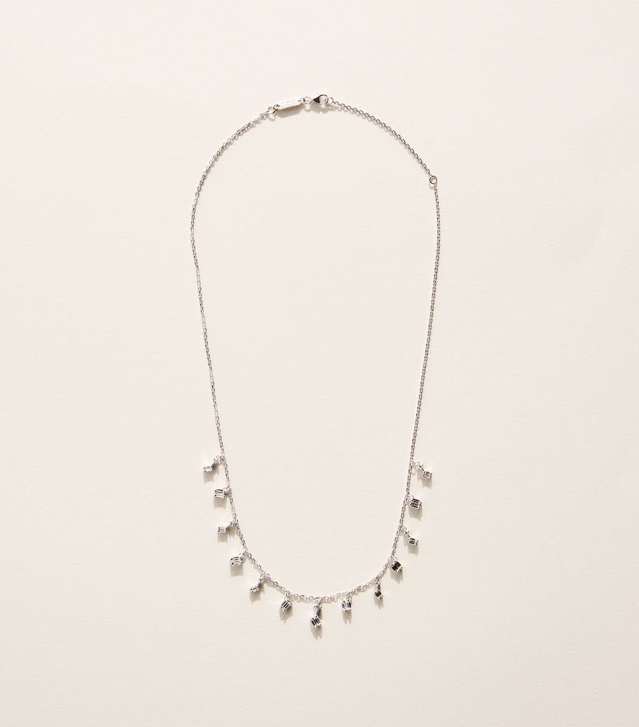 Suzanne Kalan white gold diamond cascade necklace (British brand)