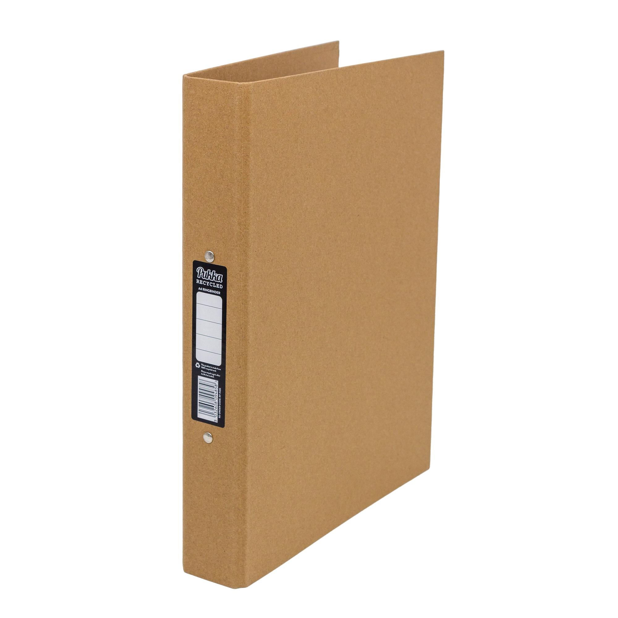 Pukka Recycled Kraft Ring Binder GOODS Sainsburys   