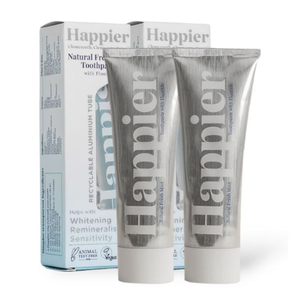 Happier Beauty Remineralising Toothpaste 75ml (2 packs) GOODS Superdrug   