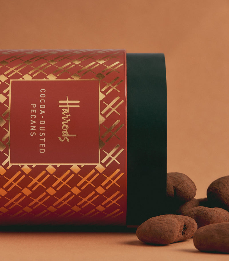 Harrods Cocoa Dusted Milk Chocolate Pecans 270g, UK version