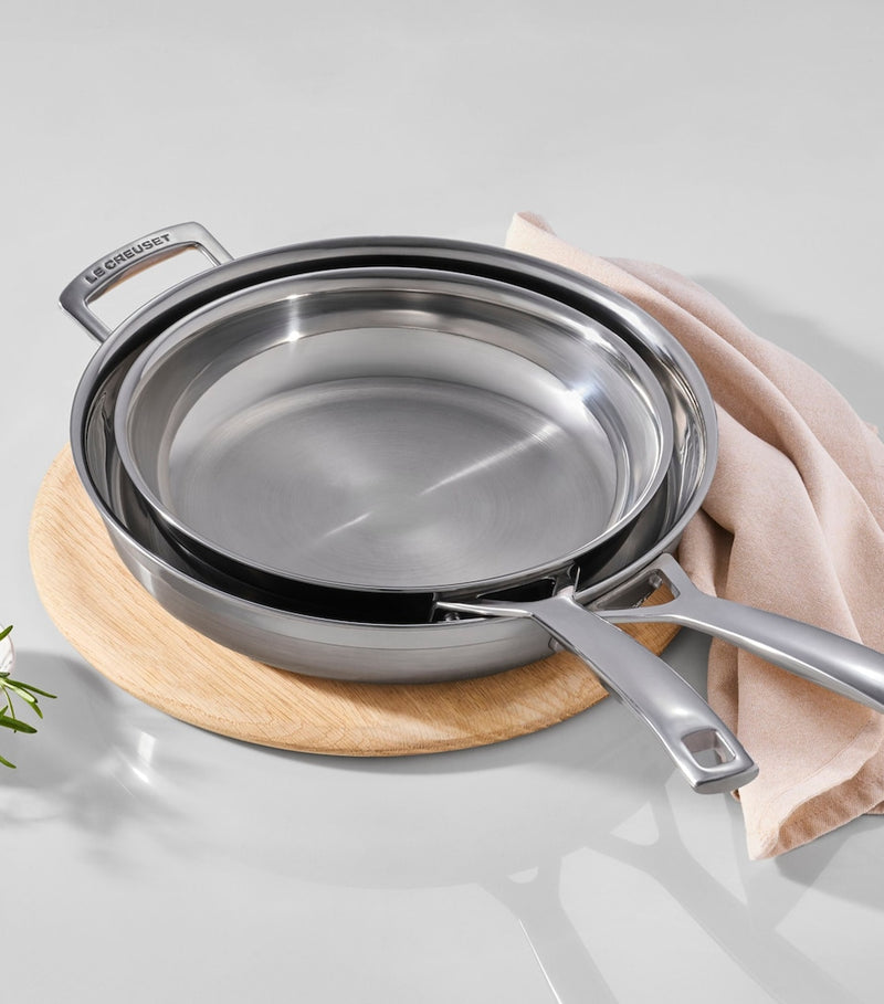 Le Creuset 3-ply frying pan set 24cm and 28cm - British product