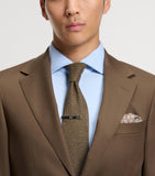 BOSS knitted silk tie with textured weave (British brand)