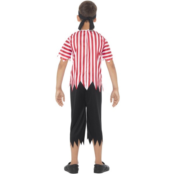 Smiffys jolly pirate boy costume red white (British brand)