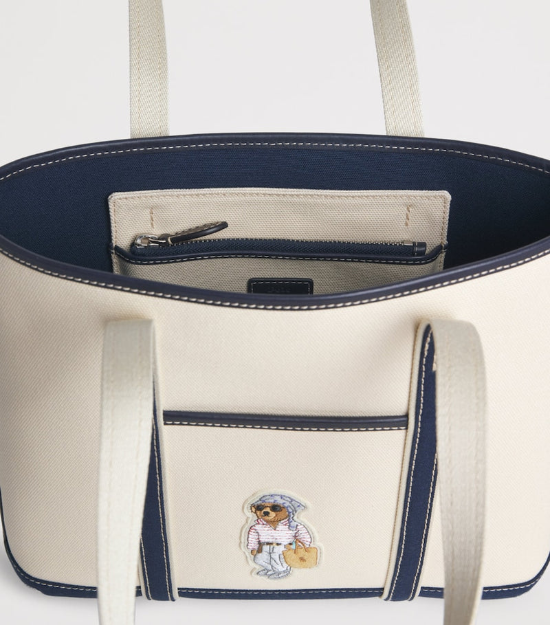 Polo Ralph Lauren canvas tote bag with Polo Bear, UK version