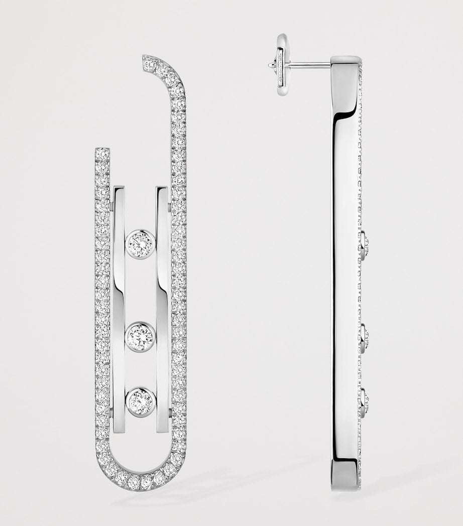 Messika Move 10th Birthday diamond earrings white gold - British product