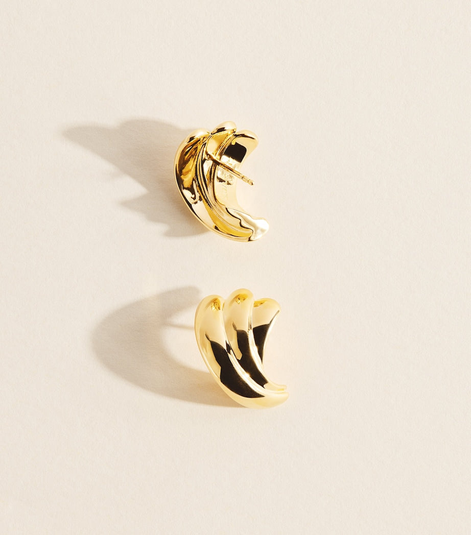 LIÉ STUDIO Magda Ohrringe 18 Karat vergoldetes Silber - britisches Produkt