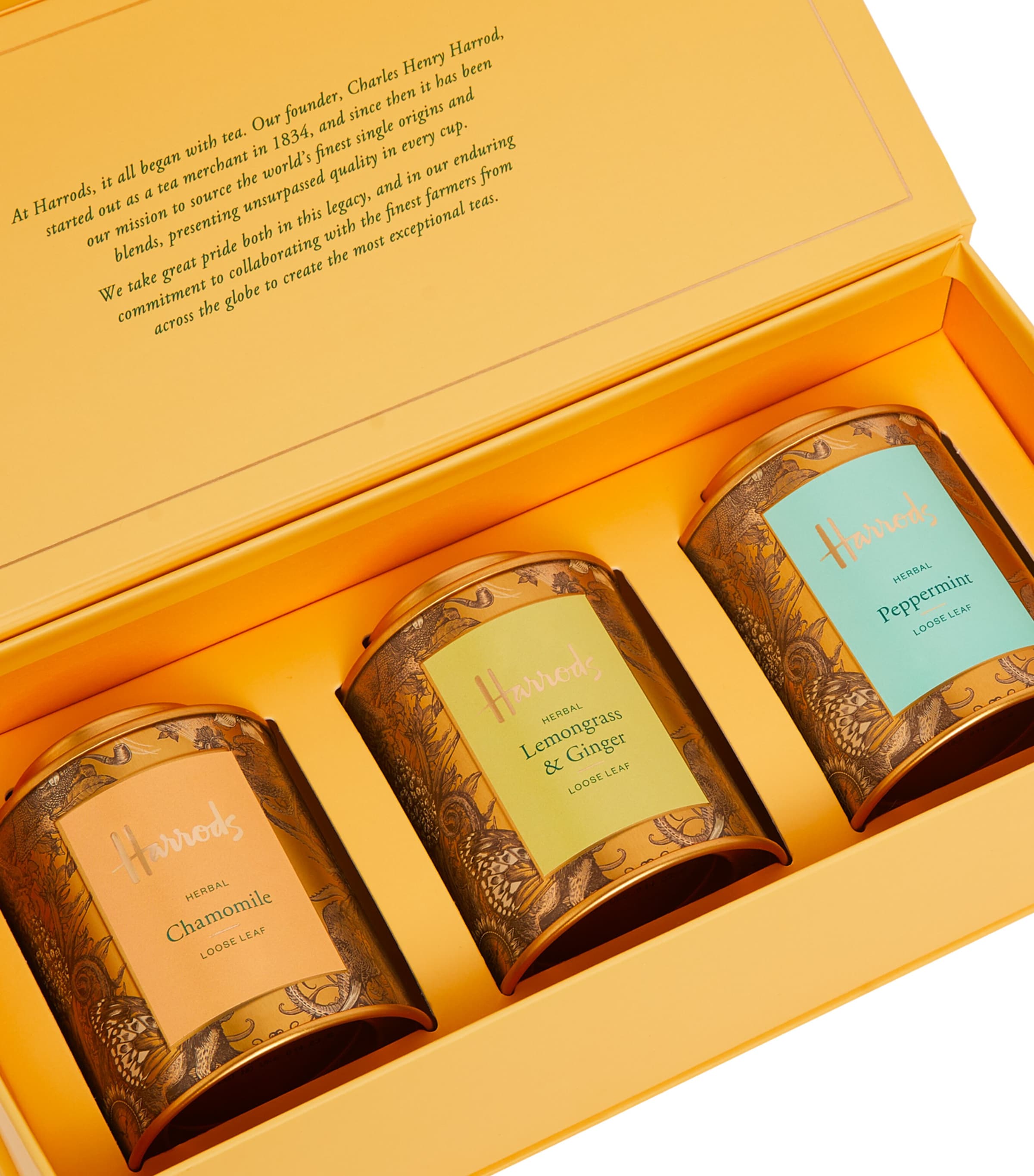 Harrods herbal loose leaf tea selection 95g - British product