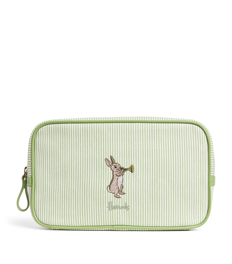 Harrods stripe embroidered nursery pouch H15cm x W25cm (British brand)