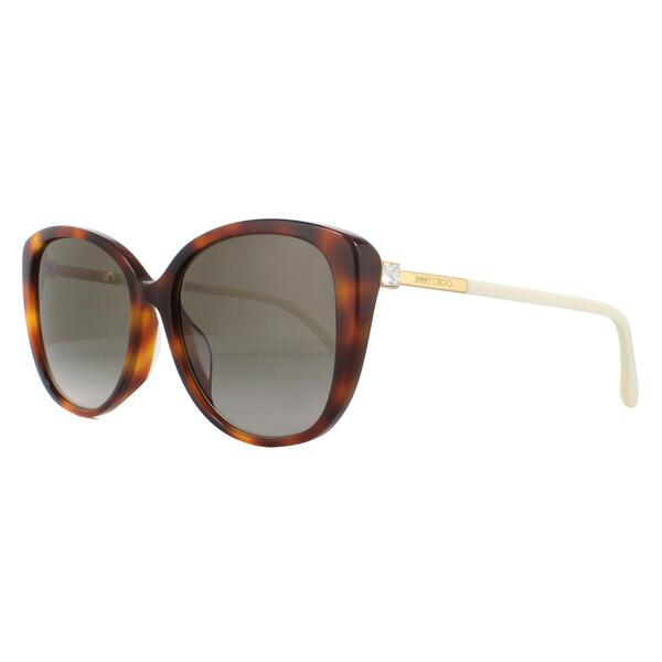 Jimmy Choo cat eye sunglasses brown gradient (British brand)