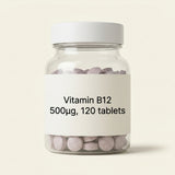 Holland & Barrett B12 500µg 120 tablets - British product