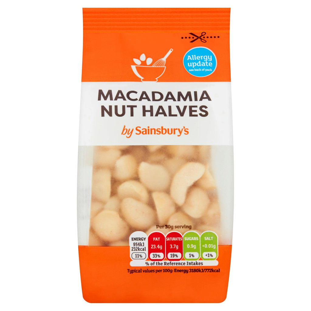 Sainsbury's Macadamia Nut Halves 100g