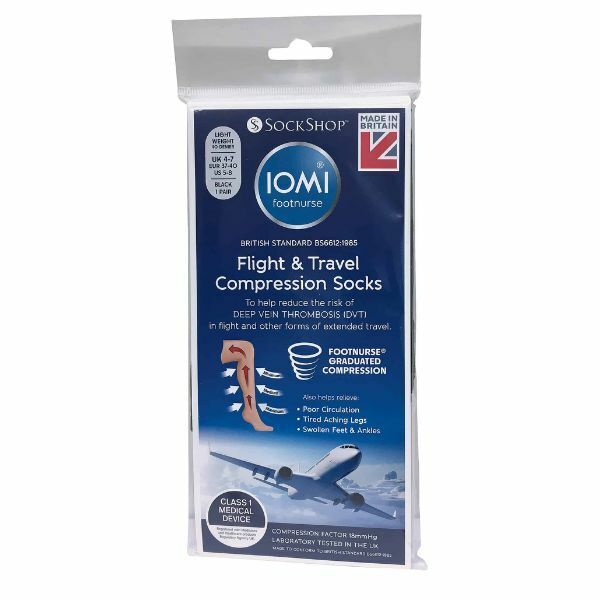 IOMI Ladies 18 Mmhg Compression Flight Socks 4-7 UK GOODS Superdrug   