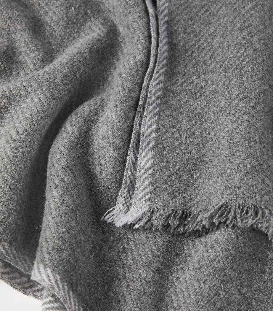 Brunello Cucinelli cashmere fringe scarf (British brand)
