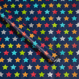 George Home Navy Star Print Gift Wrap General Household ASDA   