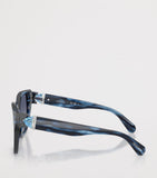 Swarovski irregular sunglasses with crystal temples, imported from the UK