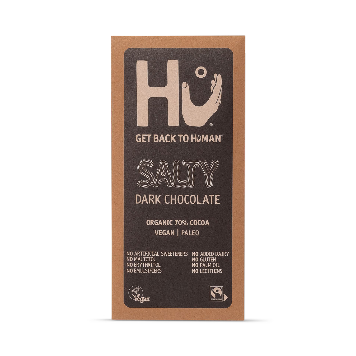 Hu Salty Dark Chocolate Bar with Coconut Sugar 60g, UK version