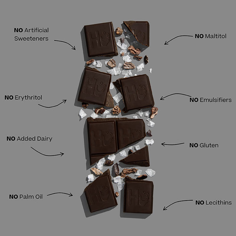 Hu Salty Dark Chocolate Bar with Coconut Sugar 60g, UK version