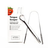 Whites Beaconsfield stainless steel tongue scraper (British brand)