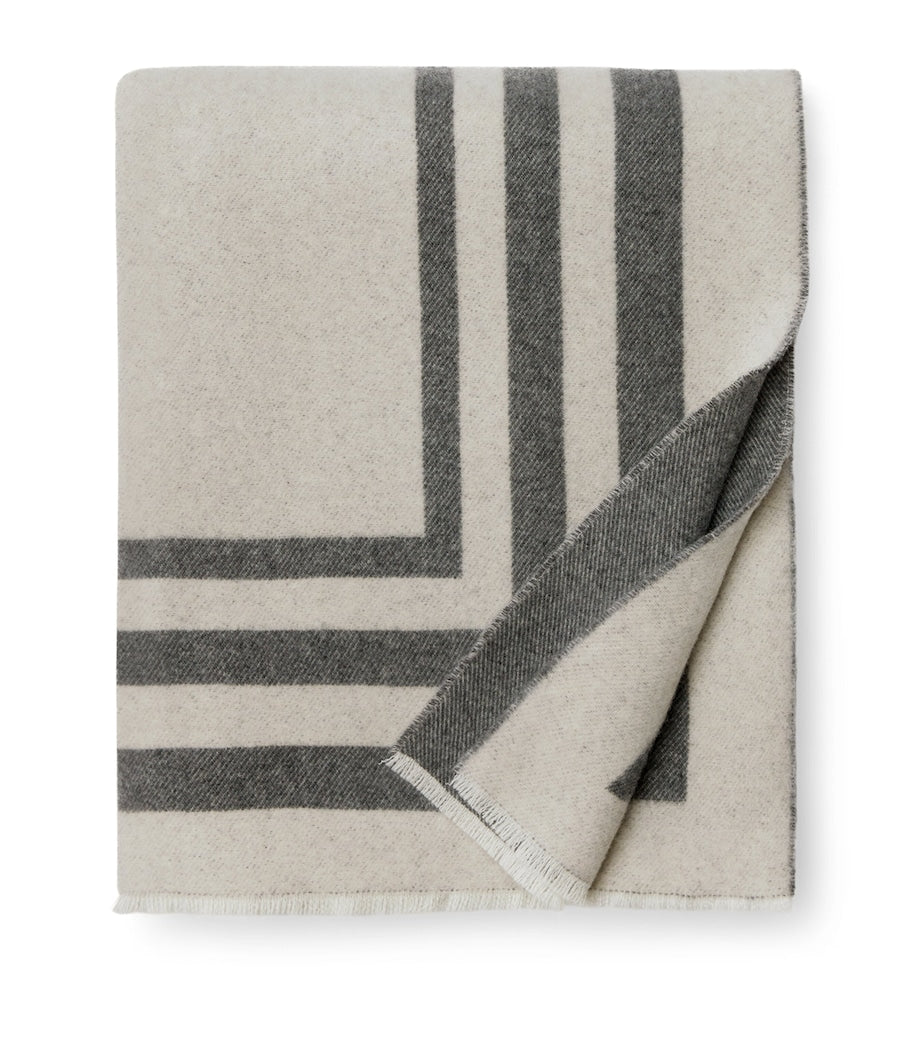 Pratesi Tre Righe cashmere wool throw 130x178cm (British brand)