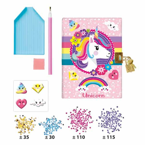 Totum Unicorn Secret Diary diamond painting craft kit (British brand)