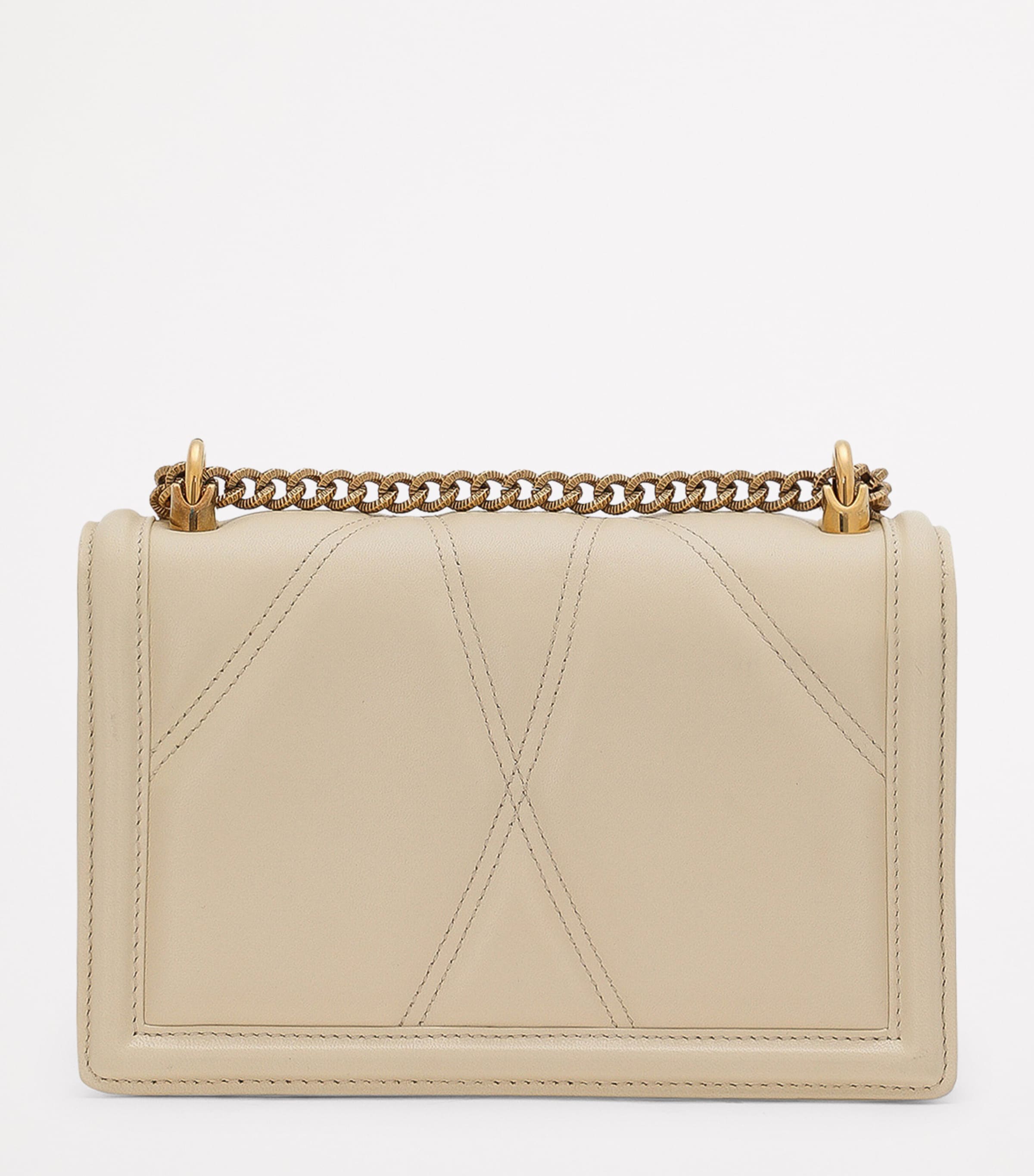 Dolce&Gabbana Devotion leather shoulder bag, imported from the UK