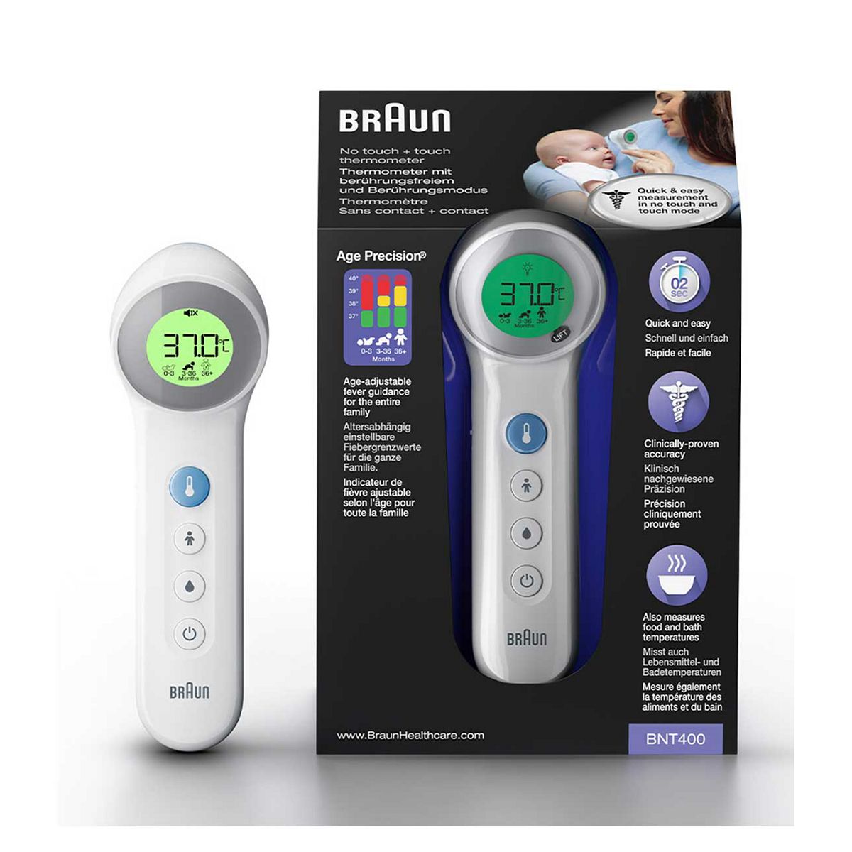 Braun Sensian™ 7 Non-contact forehead thermometer with Age Precision® Technology GOODS Boots   