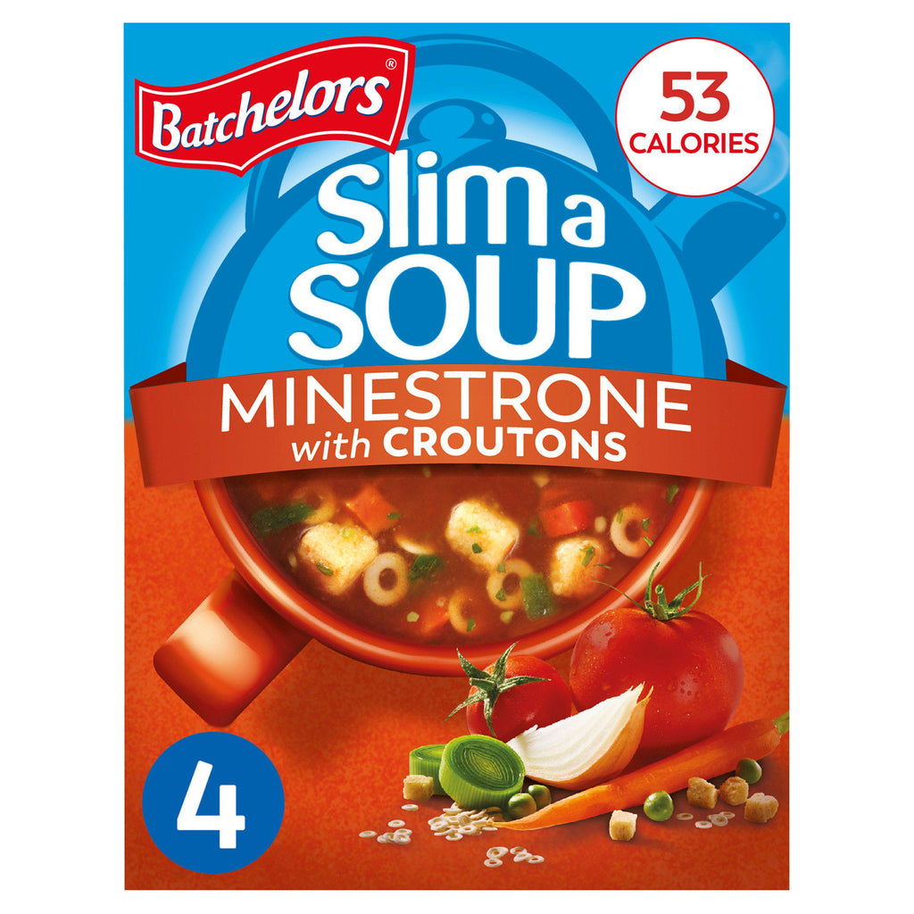 Batchelors Slim a Soup Minestrone with Croutons Sachets x4 61g