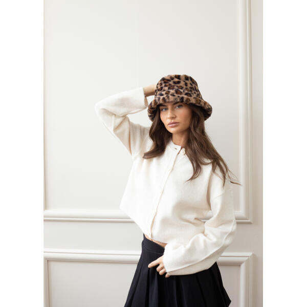 SVNX leopard print bucket hat, UK version