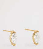 SHAY yellow gold diamond stud earrings, imported from the UK