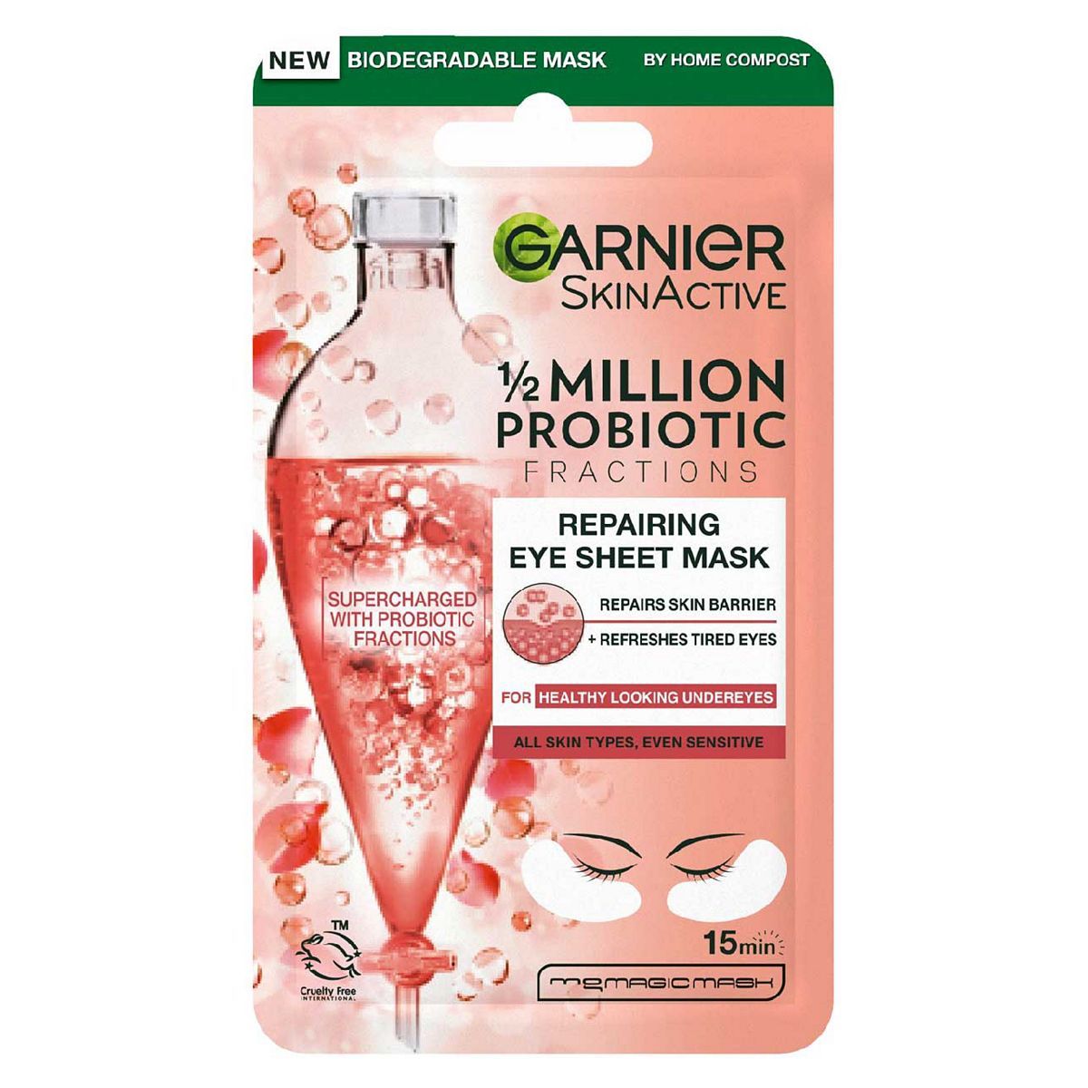 Garnier Probiotic Fractions Repairing & Illuminating Eye Sheet Mask 6g Body Care Boots   