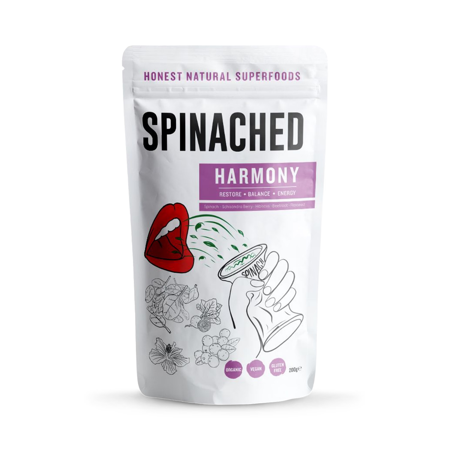 Spinached Harmony superfood powder 200g - British product