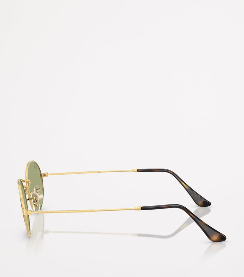 Ray-Ban RB3547 oval metal sunglasses rose gold - British product