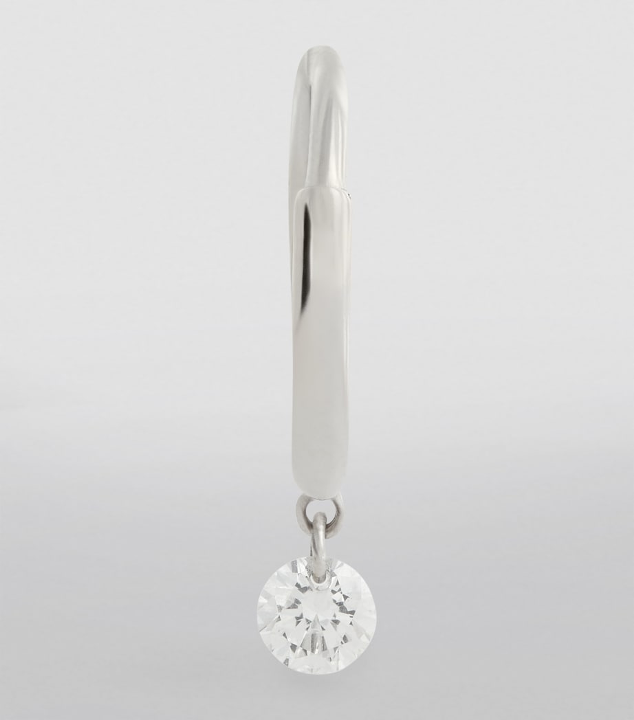 Persée 18k white gold and diamond Danaé single earring, imported from the UK