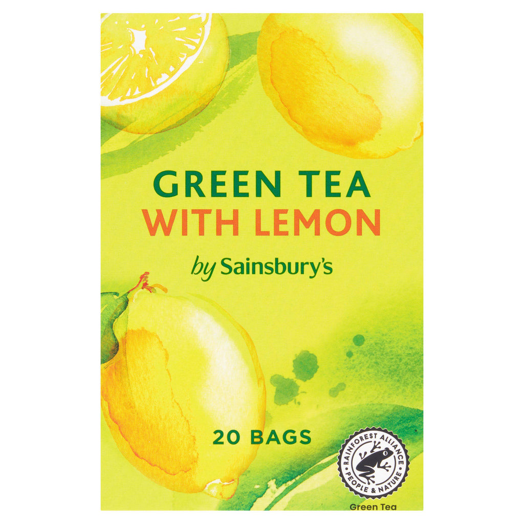 Sainsbury's Green Tea with Lemon x20 Tea Bags 38g