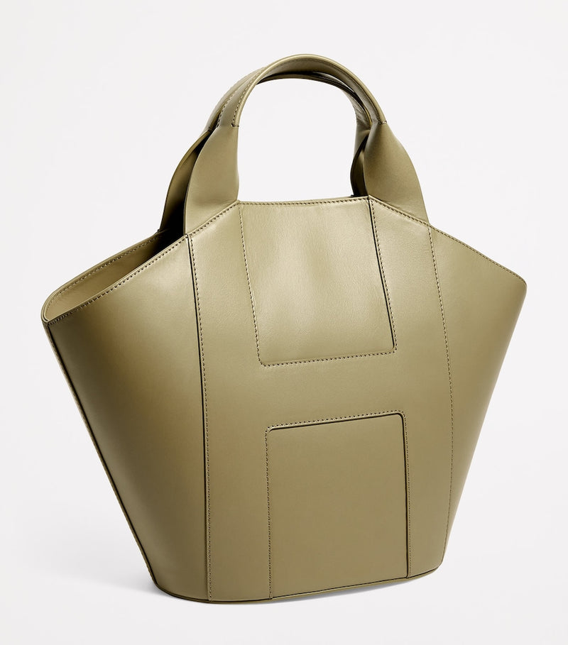 Harrods medium grab leather tote bag (British brand)