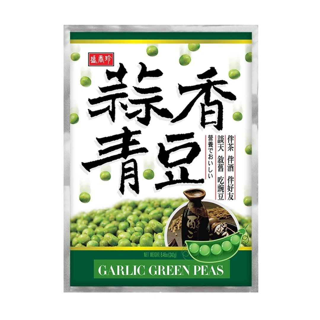Triko Foods garlic green peas - British product