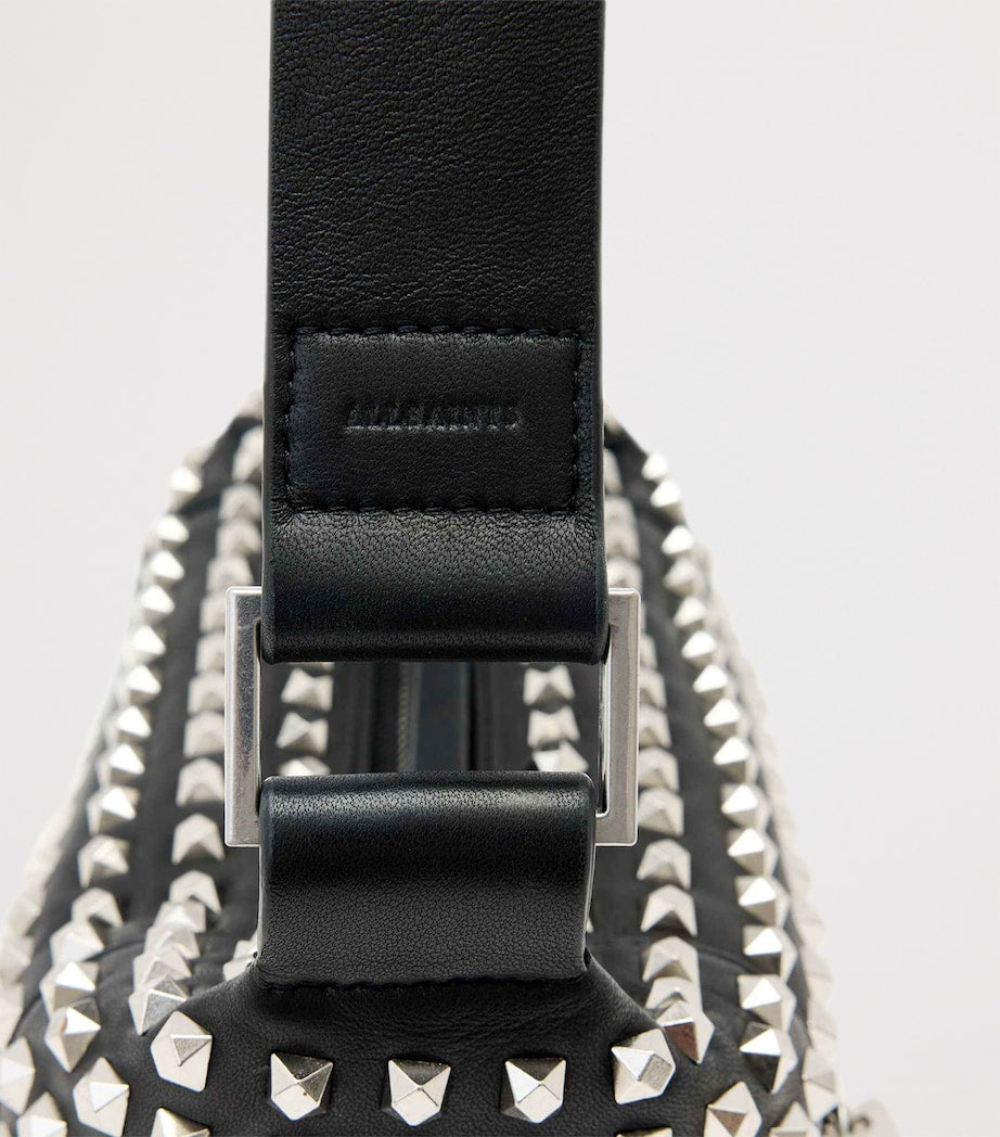 AllSaints lambskin embellished Vega shoulder bag, imported from the UK