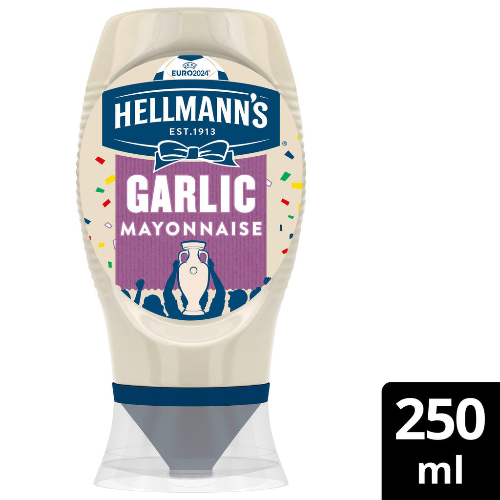 Hellmann's Garlic Squeezy Mayonnaise 250ml