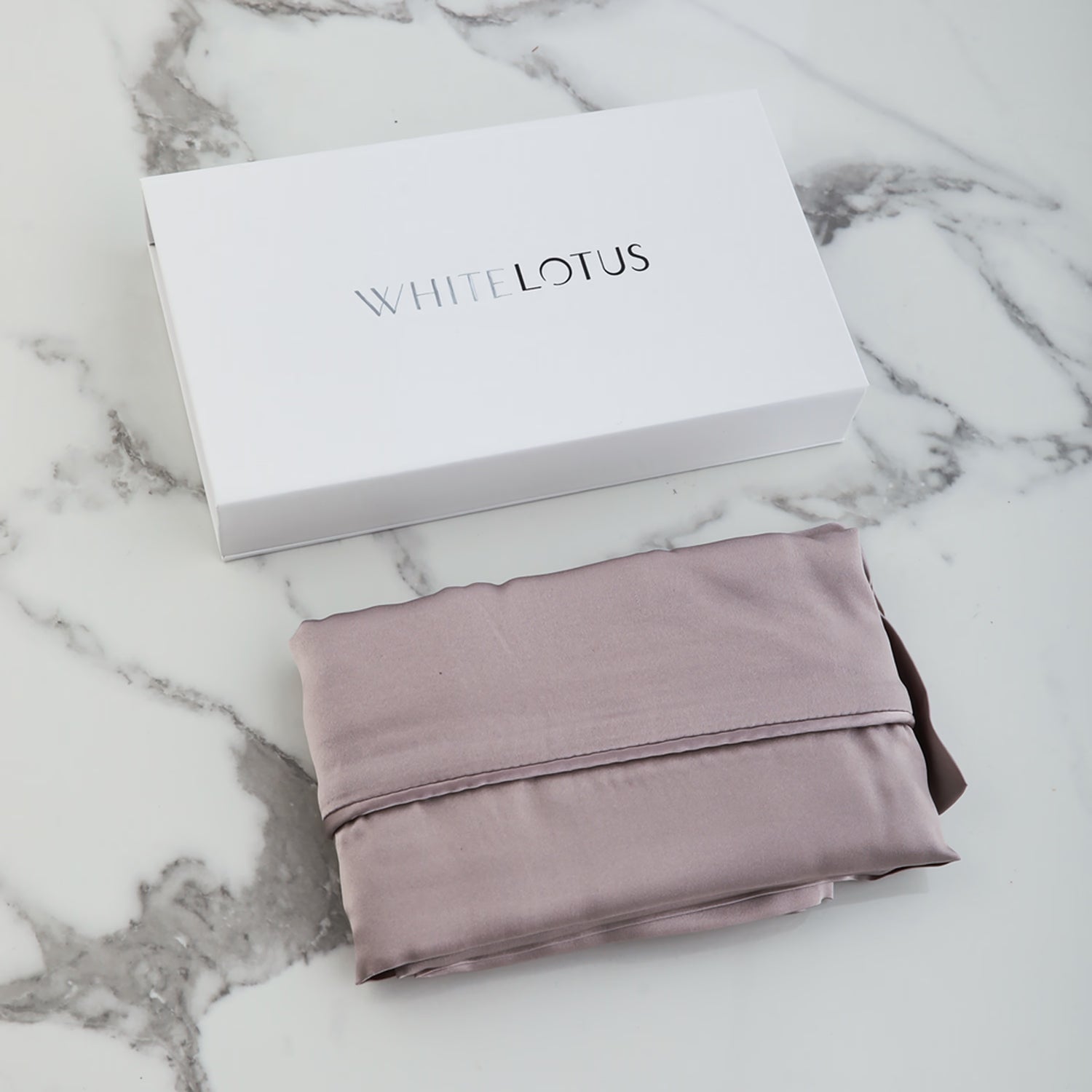 White Lotus Beauty mulberry silk pillowcase queen size, imported from the UK