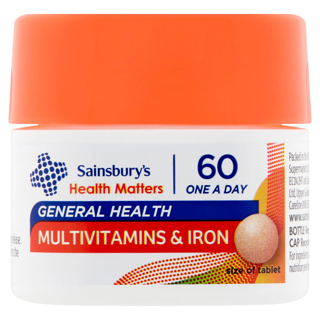 Sainsbury's Health Multivitamins & Iron Tablets 1 a Day x60