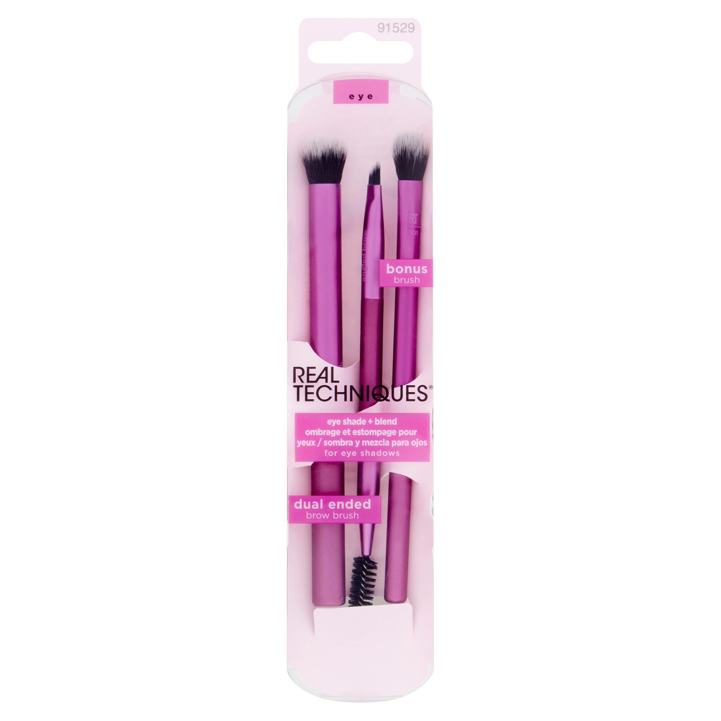 Real Techniques Dual Ended Brow Brush Eye Shade & Blend Make up brushes & sponges Sainsburys   